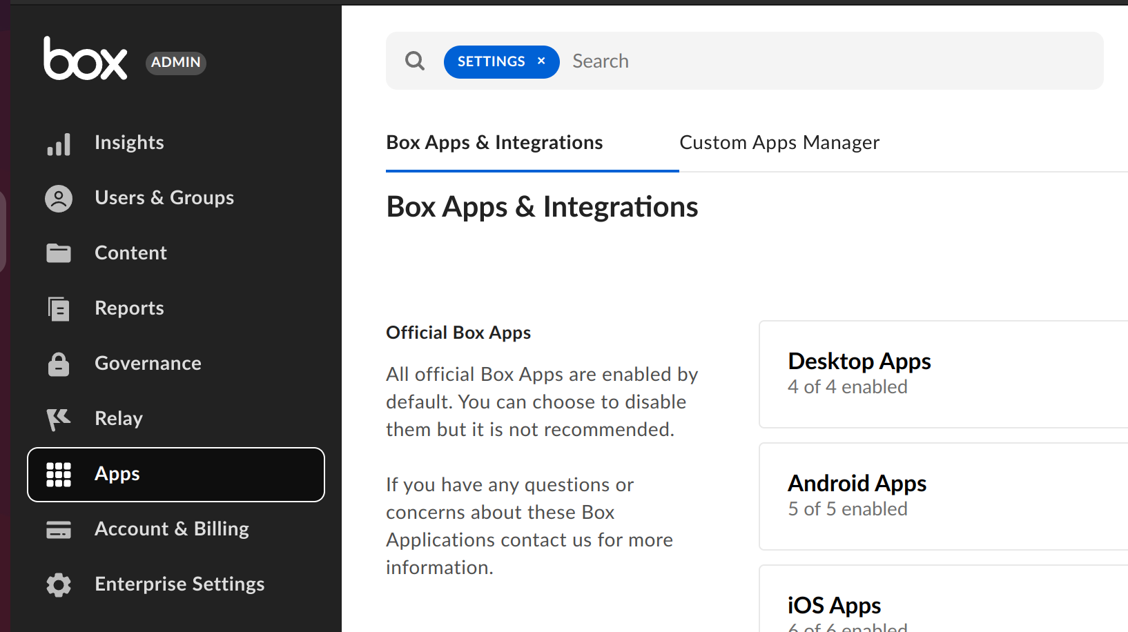 box 12 custom apps