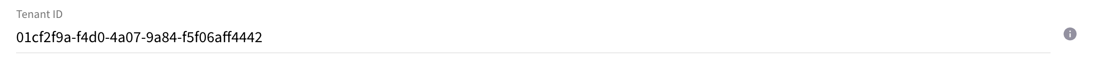 Tenant ID