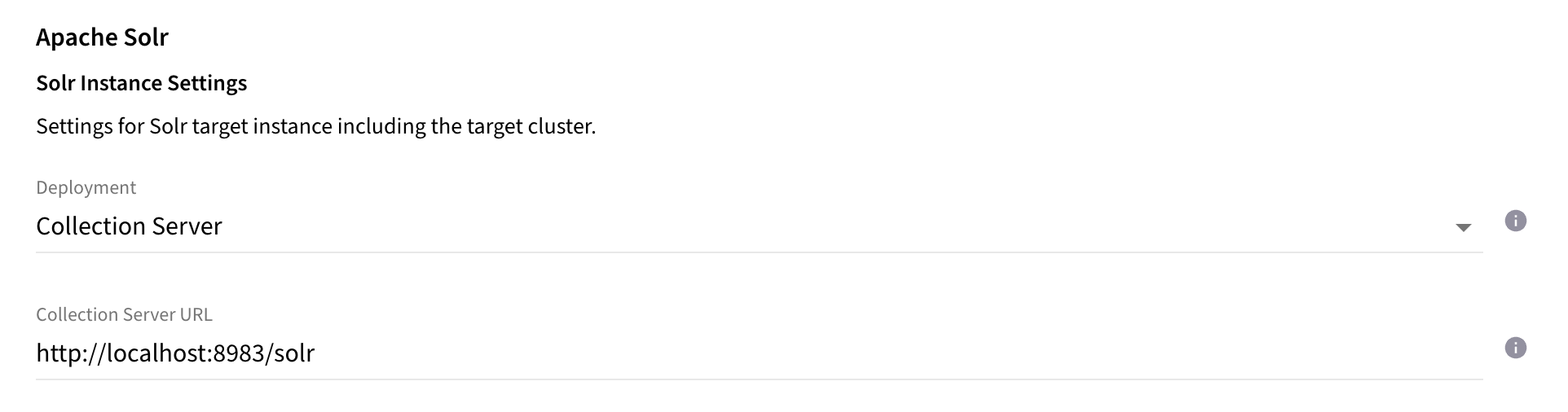 Collection Server - Solr Standalone