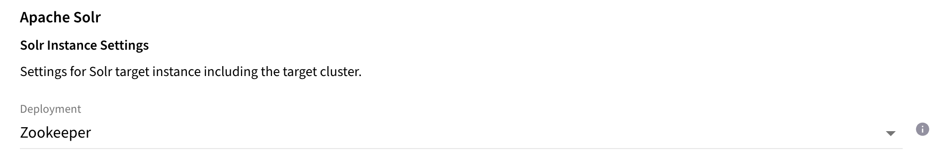Deployment - Solr Cloud